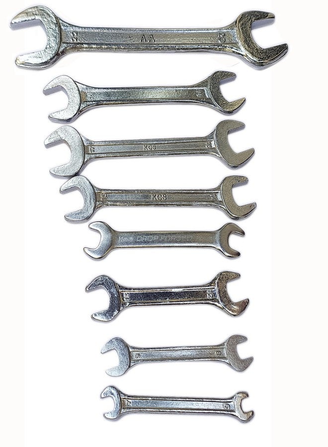 Inditrust طقم أدوات يدوية من إنديترست دي إم، 8 قطع، مجموعة مفاتيح ربط تشافي - Image 1